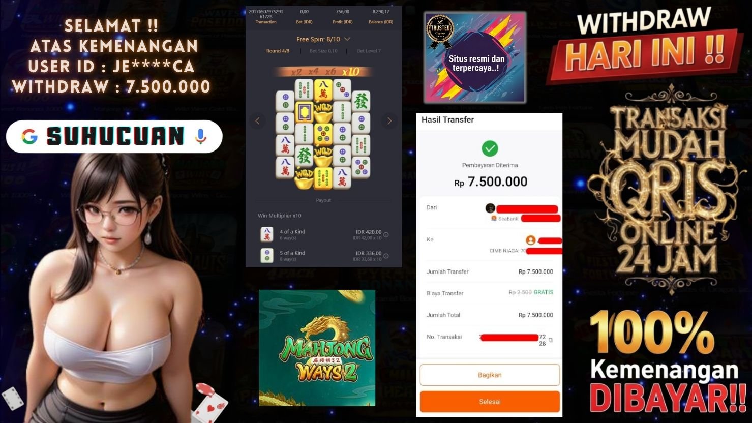 SUHUCUAN JACKPOT SLOT MAHJONG WAYS 2